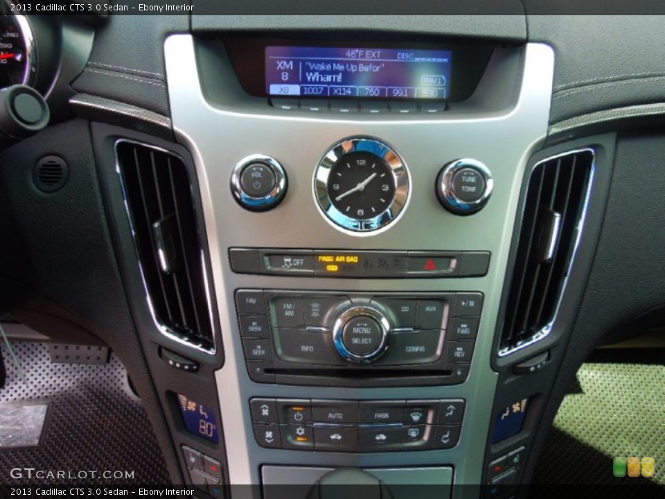 Ebony Interior Controls for the 2013 Cadillac CTS 3.0 Sedan #77771077