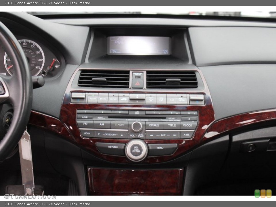 Black Interior Controls for the 2010 Honda Accord EX-L V6 Sedan #77772178