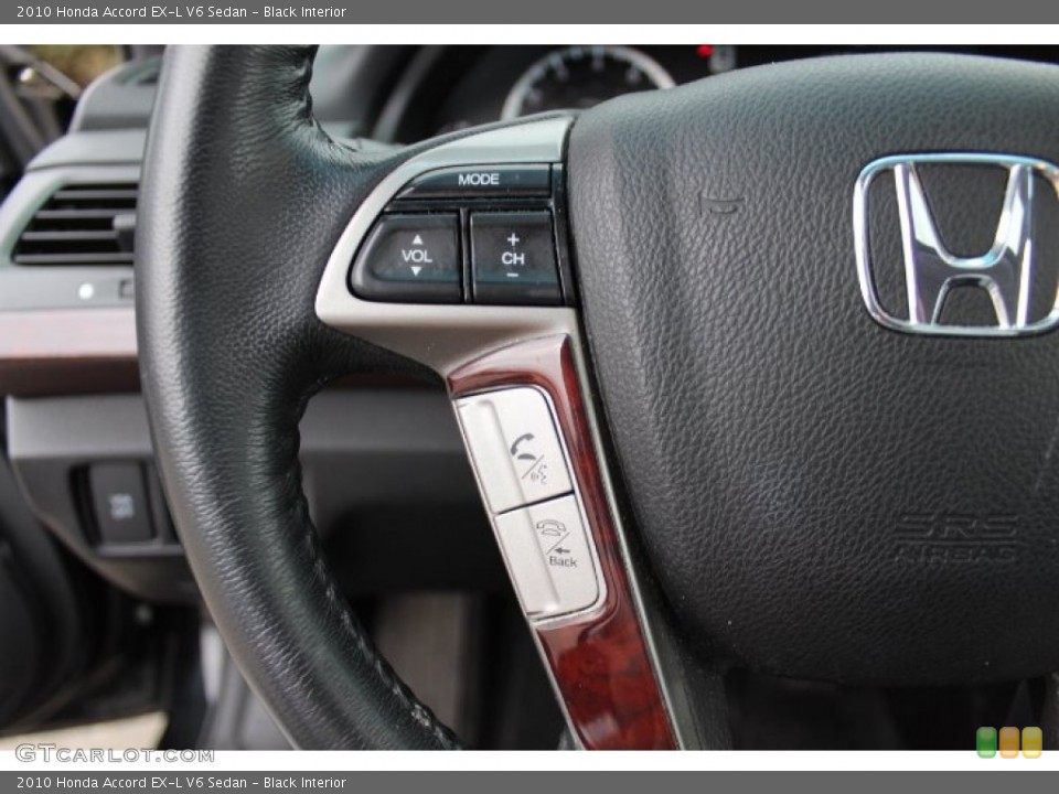 Black Interior Controls for the 2010 Honda Accord EX-L V6 Sedan #77772232