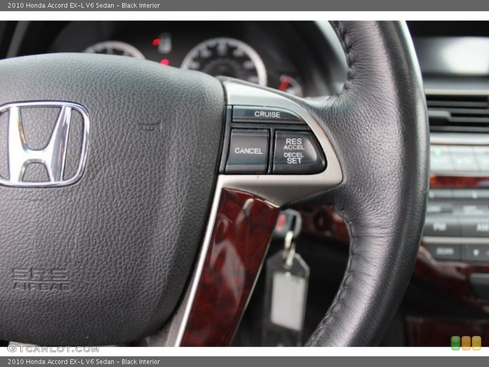 Black Interior Controls for the 2010 Honda Accord EX-L V6 Sedan #77772245