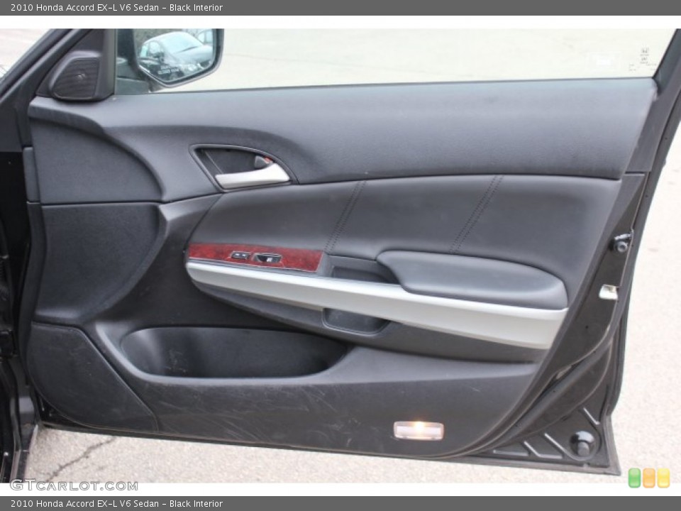 Black Interior Door Panel for the 2010 Honda Accord EX-L V6 Sedan #77772358