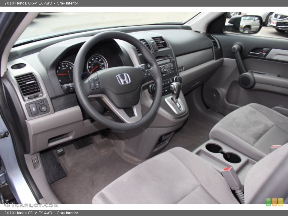 Gray Interior Prime Interior for the 2010 Honda CR-V EX AWD #77772616