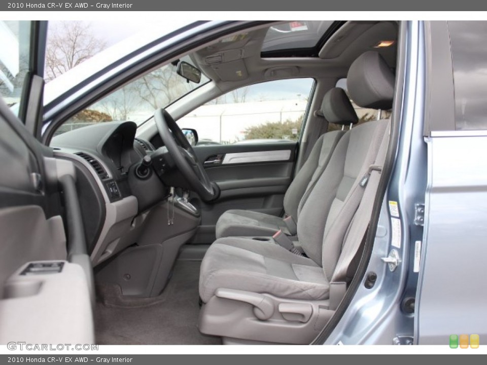 Gray Interior Front Seat for the 2010 Honda CR-V EX AWD #77772635