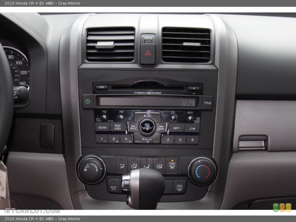 Gray Interior Controls for the 2010 Honda CR-V EX AWD #77772677
