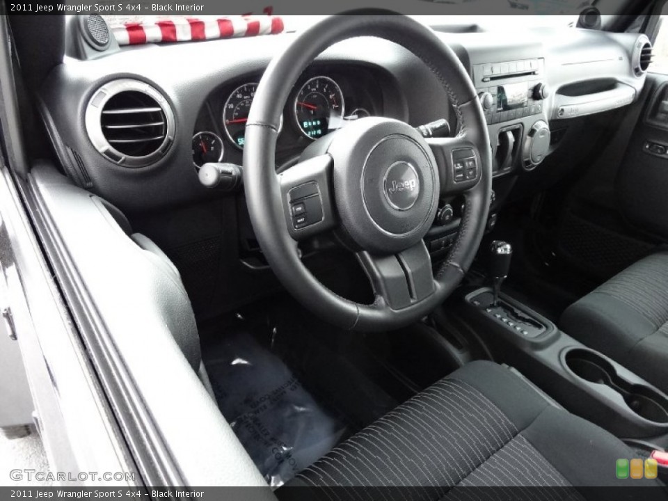 Black 2011 Jeep Wrangler Interiors