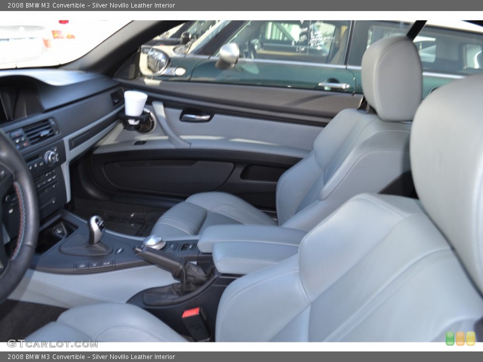 Silver Novillo Leather Interior Photo for the 2008 BMW M3 Convertible #77773533