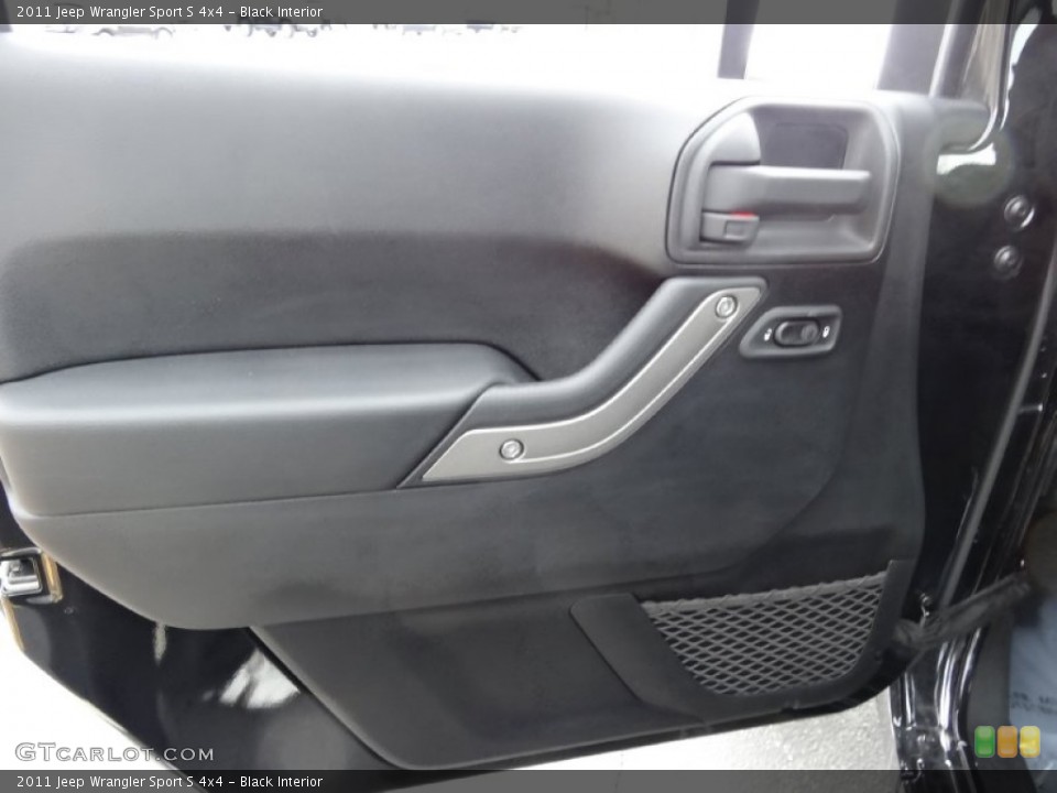 Black Interior Door Panel for the 2011 Jeep Wrangler Sport S 4x4 #77773568