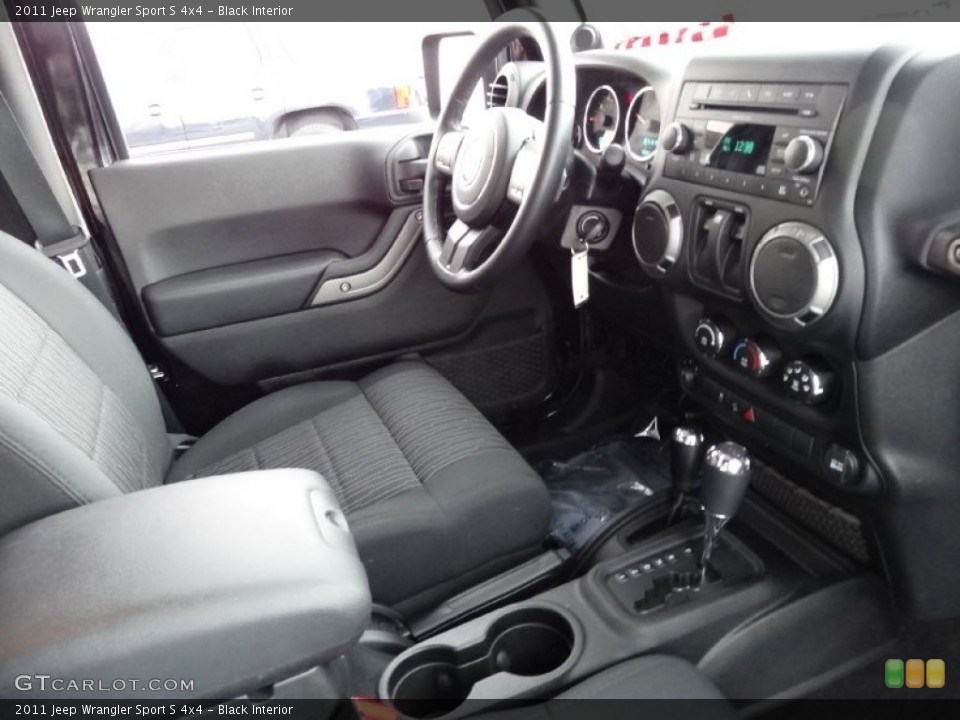 Black Interior Photo for the 2011 Jeep Wrangler Sport S 4x4 #77773624