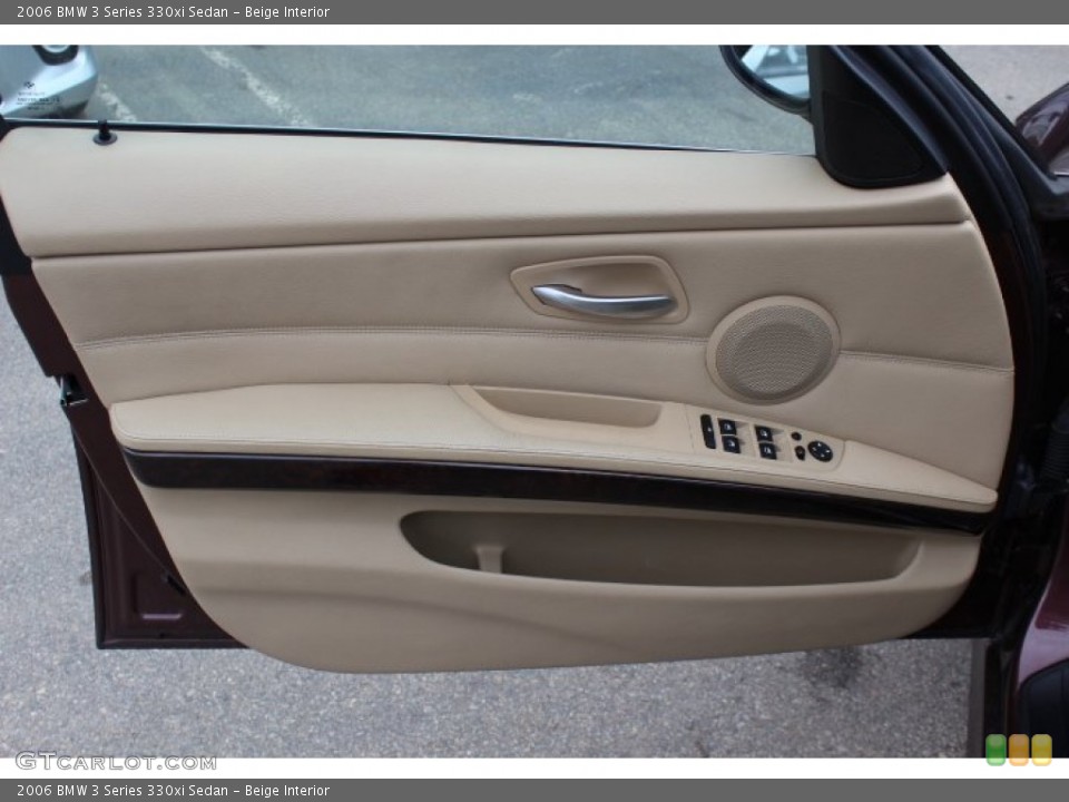 Beige Interior Door Panel for the 2006 BMW 3 Series 330xi Sedan #77773687