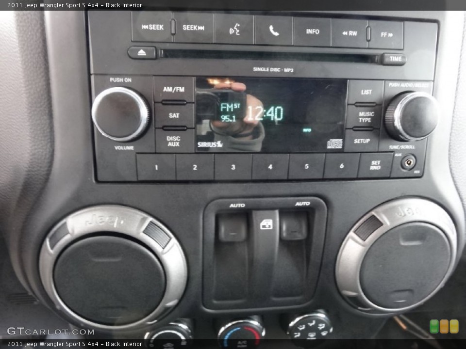 Black Interior Audio System for the 2011 Jeep Wrangler Sport S 4x4 #77773826