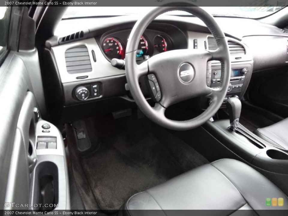 Ebony Black Interior Dashboard for the 2007 Chevrolet Monte Carlo SS #77774168
