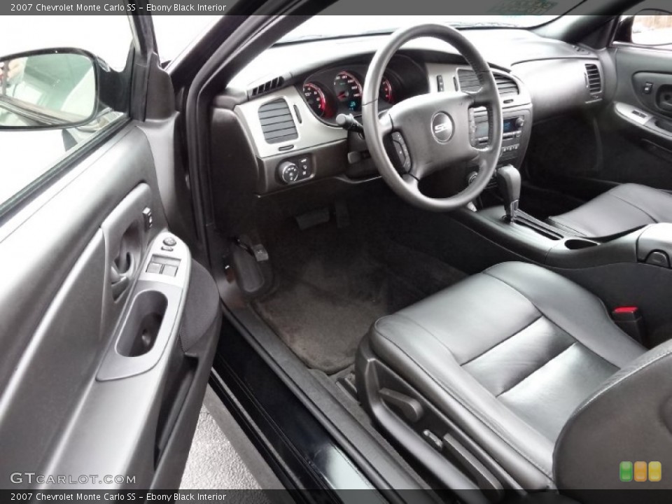 Ebony Black Interior Photo for the 2007 Chevrolet Monte Carlo SS #77774188