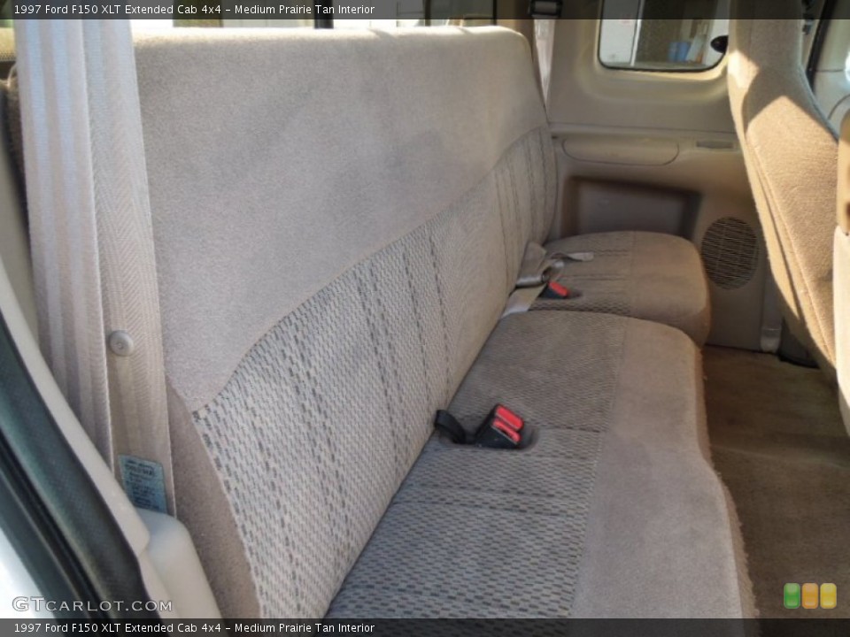 Medium Prairie Tan Interior Rear Seat for the 1997 Ford F150 XLT Extended Cab 4x4 #77774991