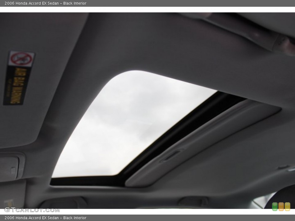 Black Interior Sunroof for the 2006 Honda Accord EX Sedan #77775269