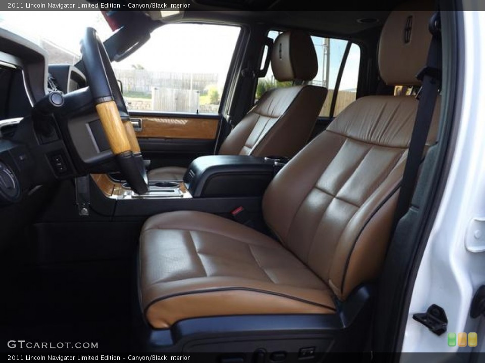 Canyon/Black Interior Front Seat for the 2011 Lincoln Navigator Limited Edition #77775296