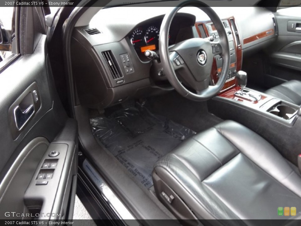Ebony Interior Prime Interior for the 2007 Cadillac STS V6 #77775638
