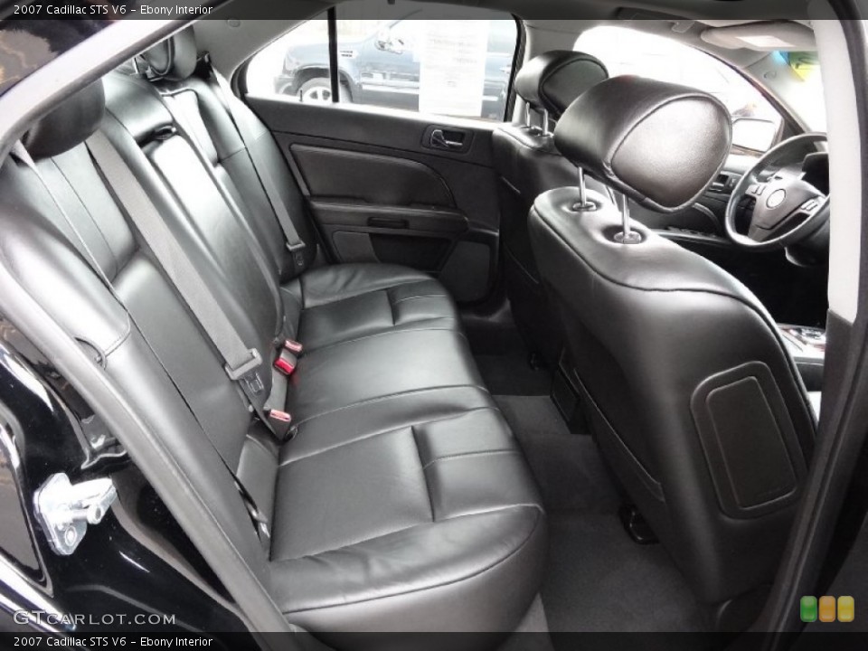 Ebony Interior Rear Seat for the 2007 Cadillac STS V6 #77775835