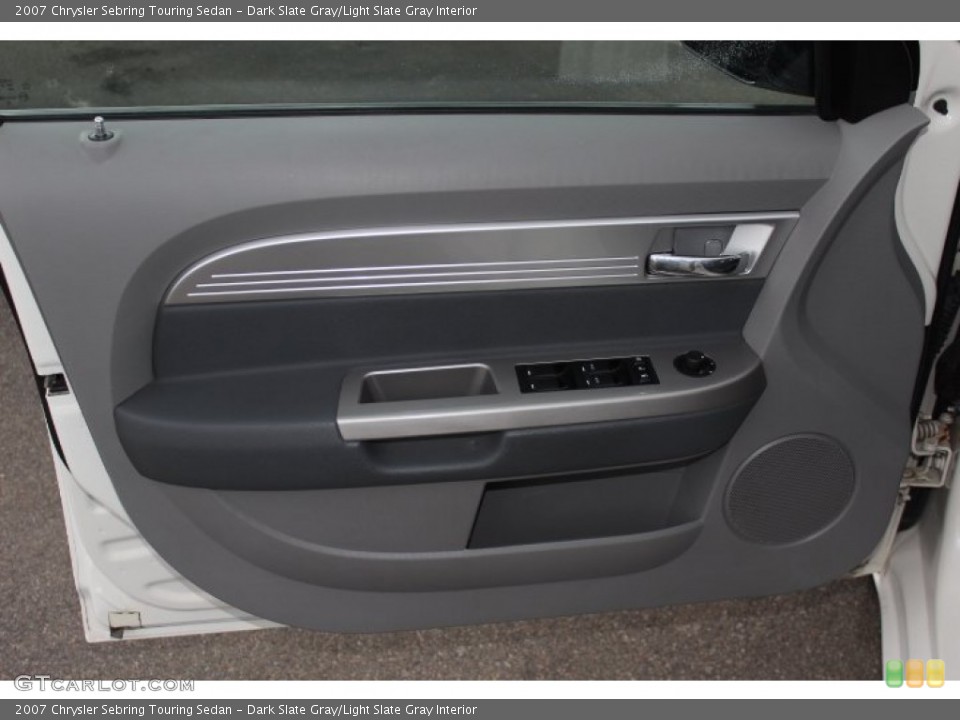 Dark Slate Gray/Light Slate Gray Interior Door Panel for the 2007 Chrysler Sebring Touring Sedan #77776544