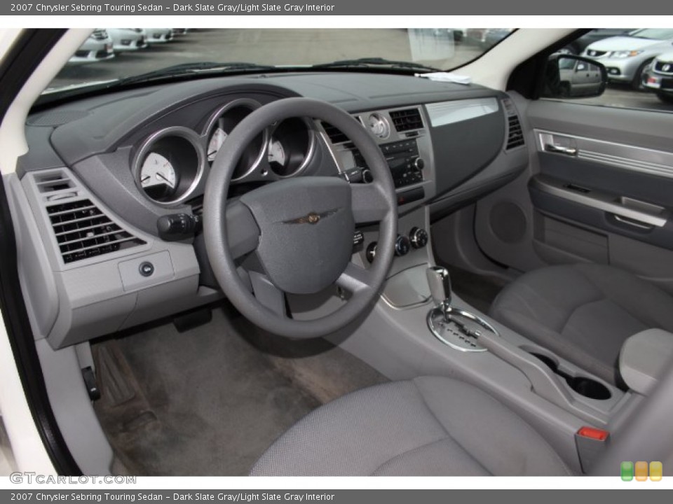 Dark Slate Gray/Light Slate Gray Interior Prime Interior for the 2007 Chrysler Sebring Touring Sedan #77776568