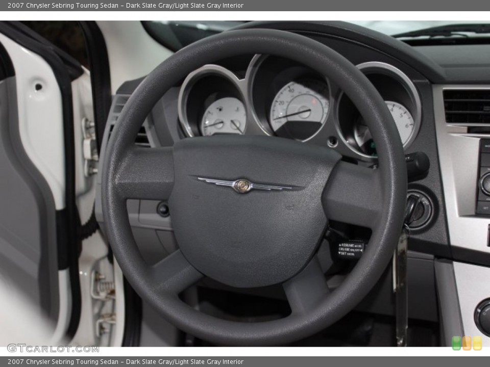 Dark Slate Gray/Light Slate Gray Interior Steering Wheel for the 2007 Chrysler Sebring Touring Sedan #77776667