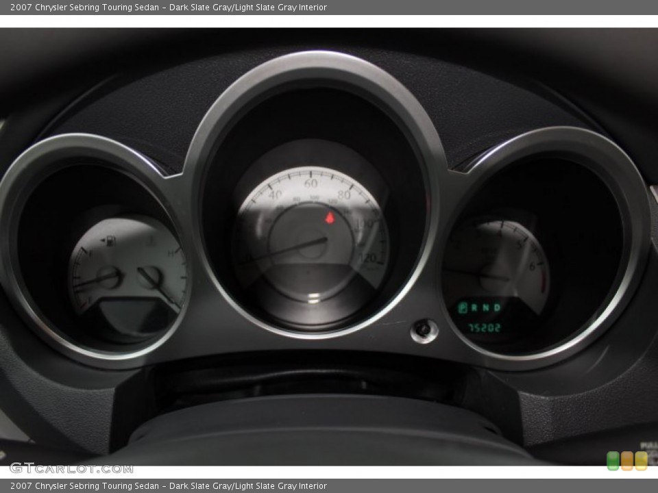 Dark Slate Gray/Light Slate Gray Interior Gauges for the 2007 Chrysler Sebring Touring Sedan #77776683