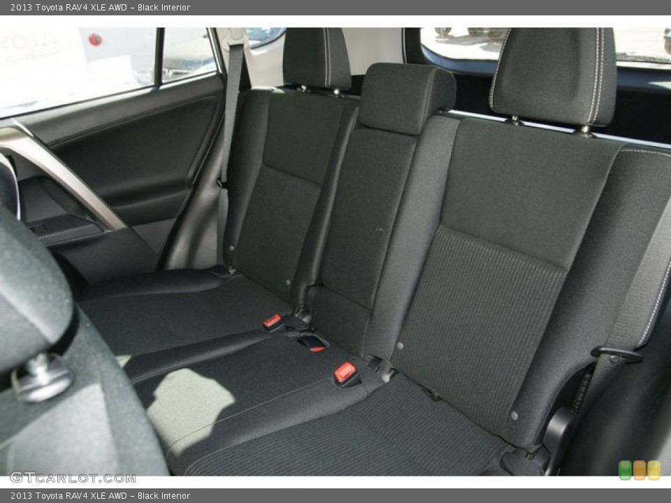 Black Interior Rear Seat for the 2013 Toyota RAV4 XLE AWD #77777084