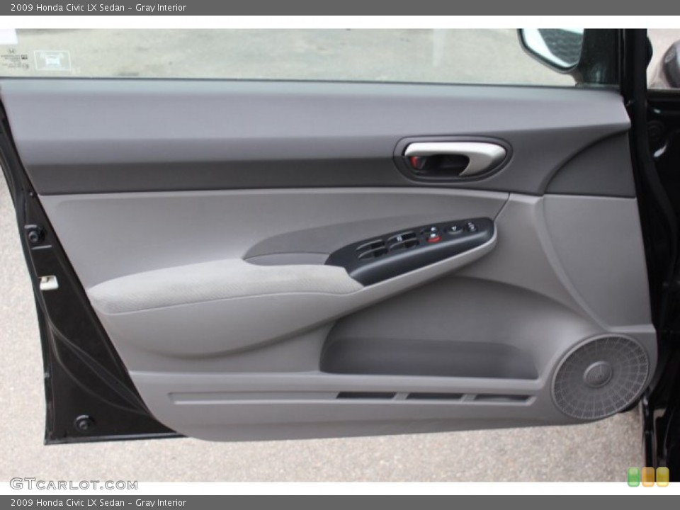 Gray Interior Door Panel for the 2009 Honda Civic LX Sedan #77777144