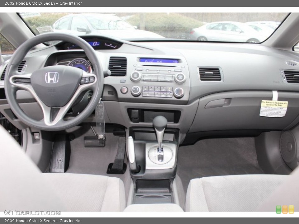 Gray Interior Dashboard for the 2009 Honda Civic LX Sedan #77777206