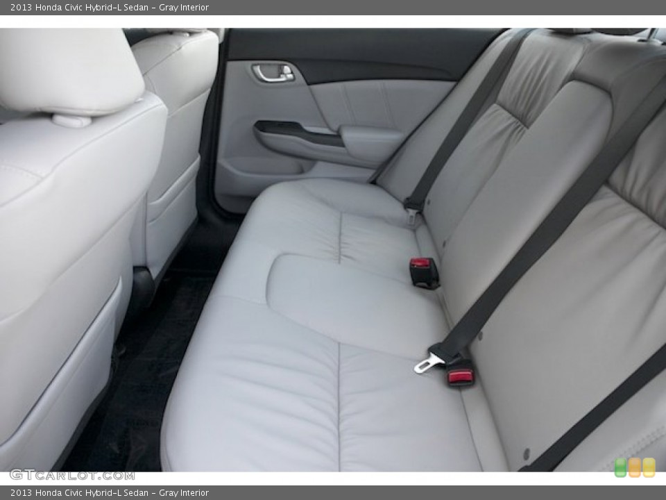 Gray Interior Rear Seat for the 2013 Honda Civic Hybrid-L Sedan #77777668