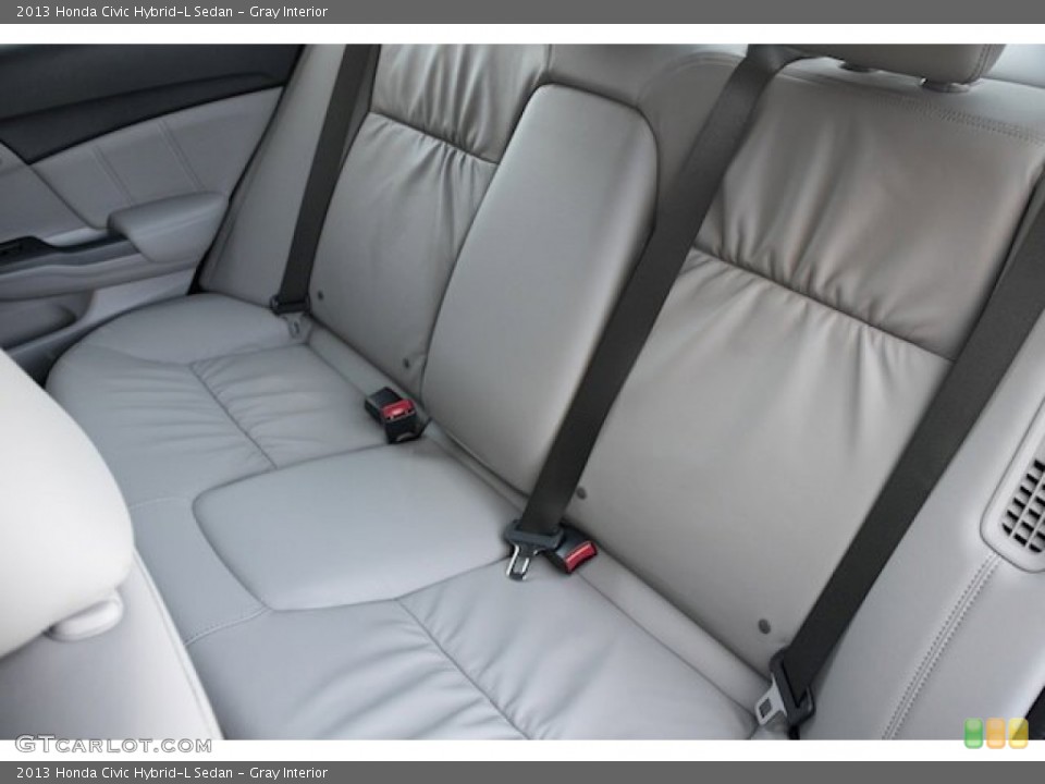 Gray Interior Rear Seat for the 2013 Honda Civic Hybrid-L Sedan #77777706
