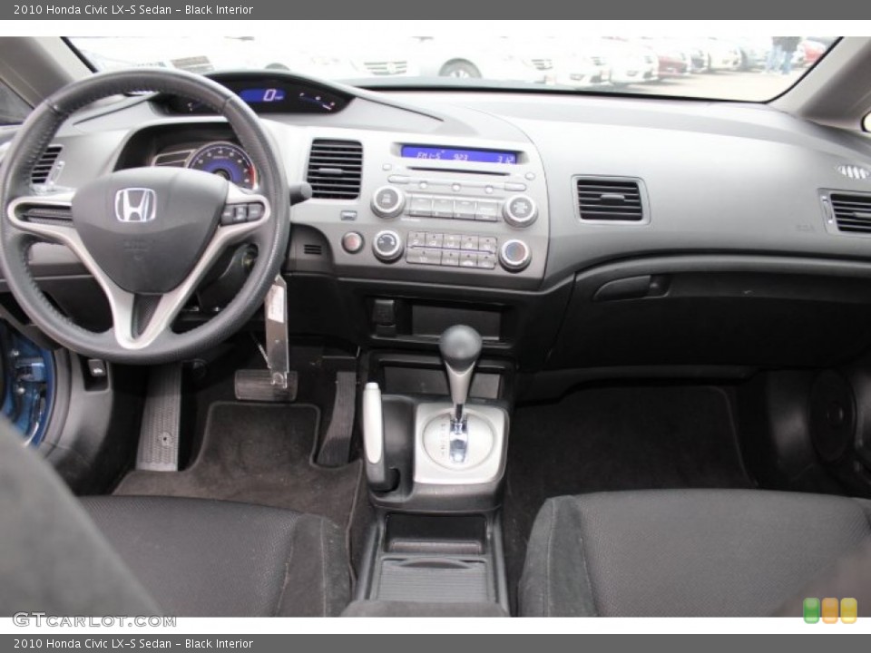 Black Interior Dashboard for the 2010 Honda Civic LX-S Sedan #77777768