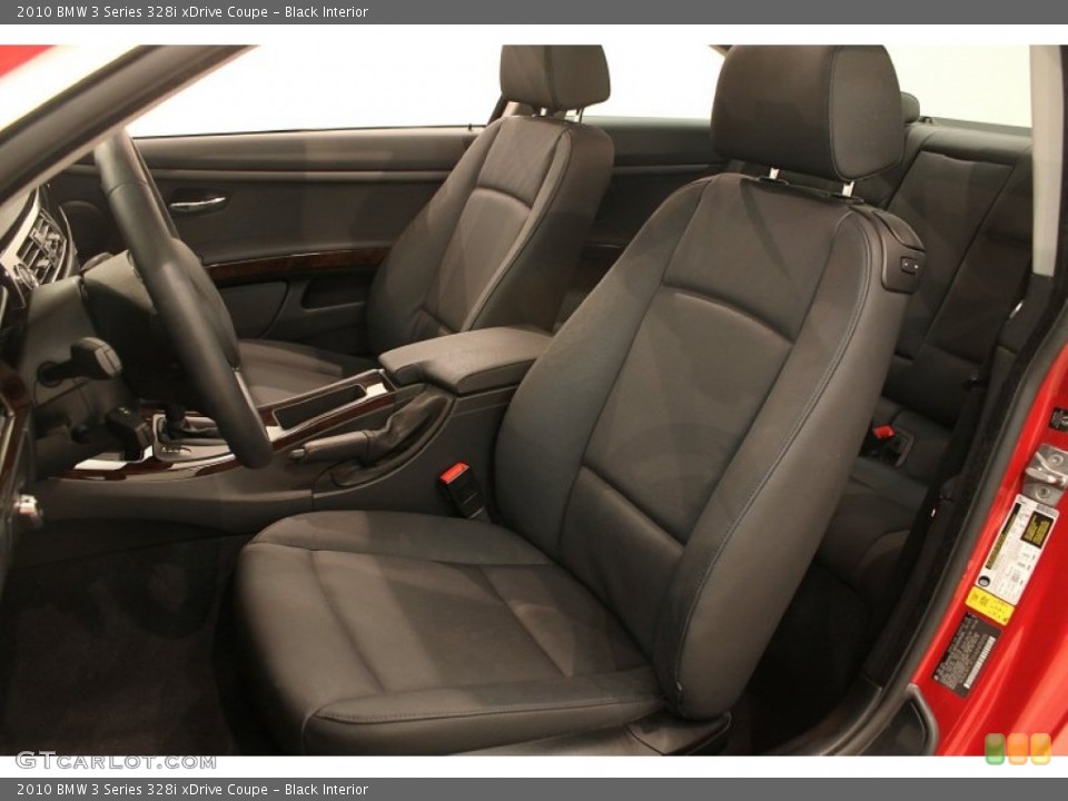 Black Interior Front Seat for the 2010 BMW 3 Series 328i xDrive Coupe #77777970