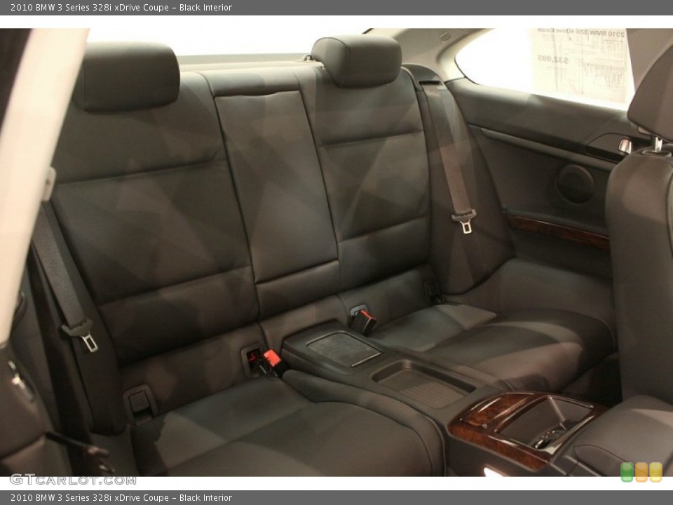 Black Interior Rear Seat for the 2010 BMW 3 Series 328i xDrive Coupe #77778092
