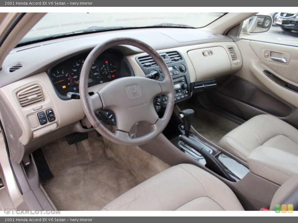 Ivory Interior Prime Interior for the 2001 Honda Accord EX V6 Sedan #77779424