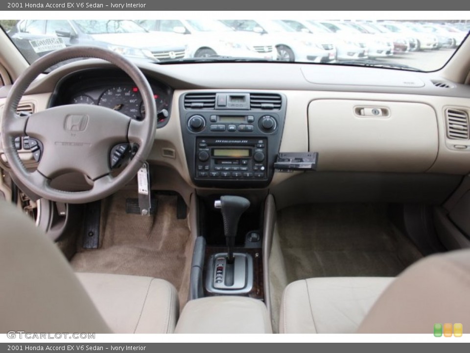 Ivory Interior Dashboard for the 2001 Honda Accord EX V6 Sedan #77779468