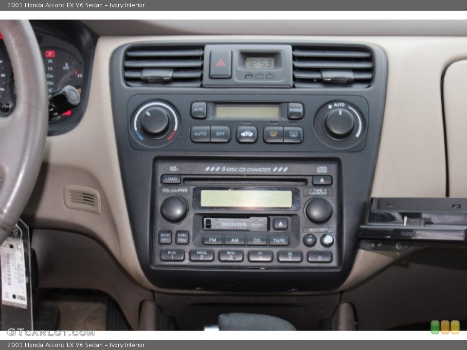 Ivory Interior Controls for the 2001 Honda Accord EX V6 Sedan #77779491