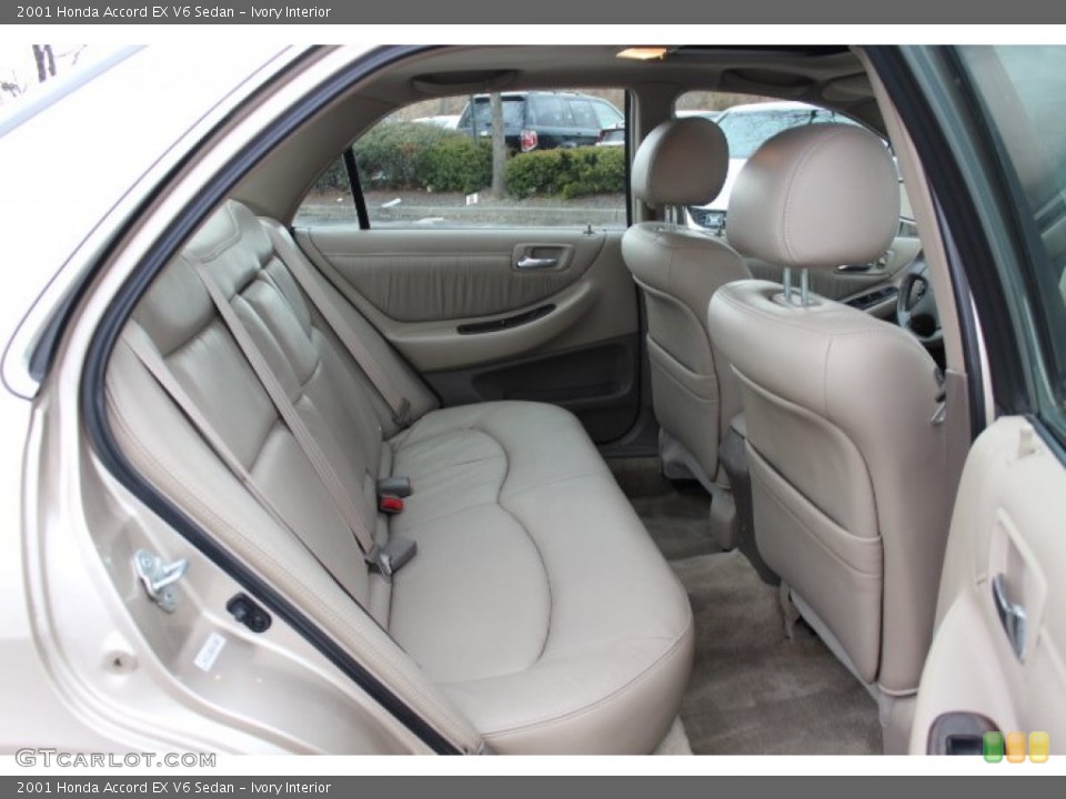 Ivory Interior Rear Seat for the 2001 Honda Accord EX V6 Sedan #77779667