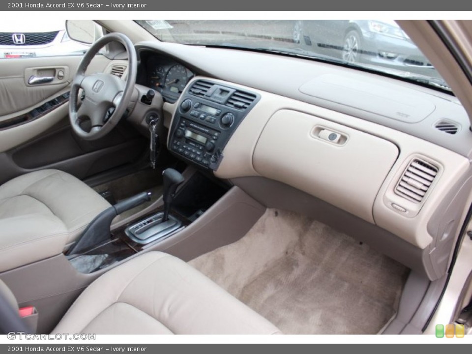 Ivory Interior Dashboard for the 2001 Honda Accord EX V6 Sedan #77779707