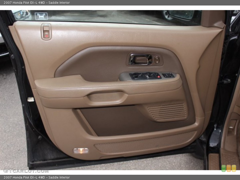 Saddle Interior Door Panel for the 2007 Honda Pilot EX-L 4WD #77779998