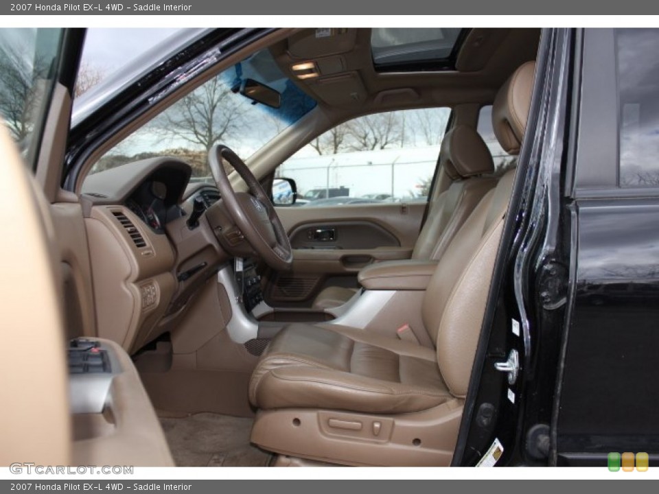 Saddle Interior Front Seat for the 2007 Honda Pilot EX-L 4WD #77780024