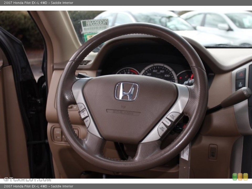 Saddle Interior Steering Wheel for the 2007 Honda Pilot EX-L 4WD #77780066