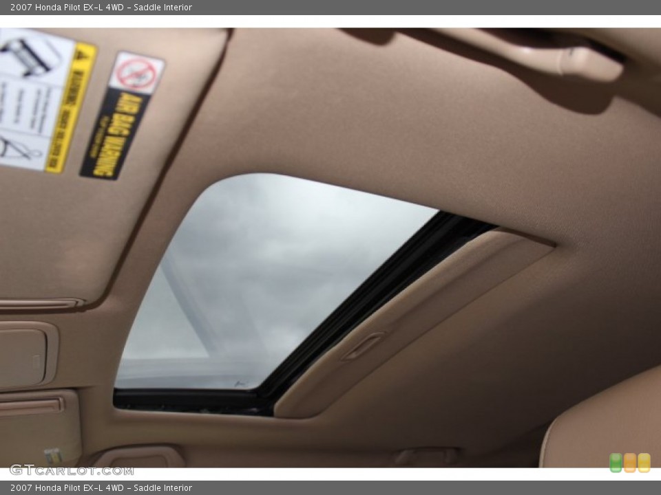 Saddle Interior Sunroof for the 2007 Honda Pilot EX-L 4WD #77780105