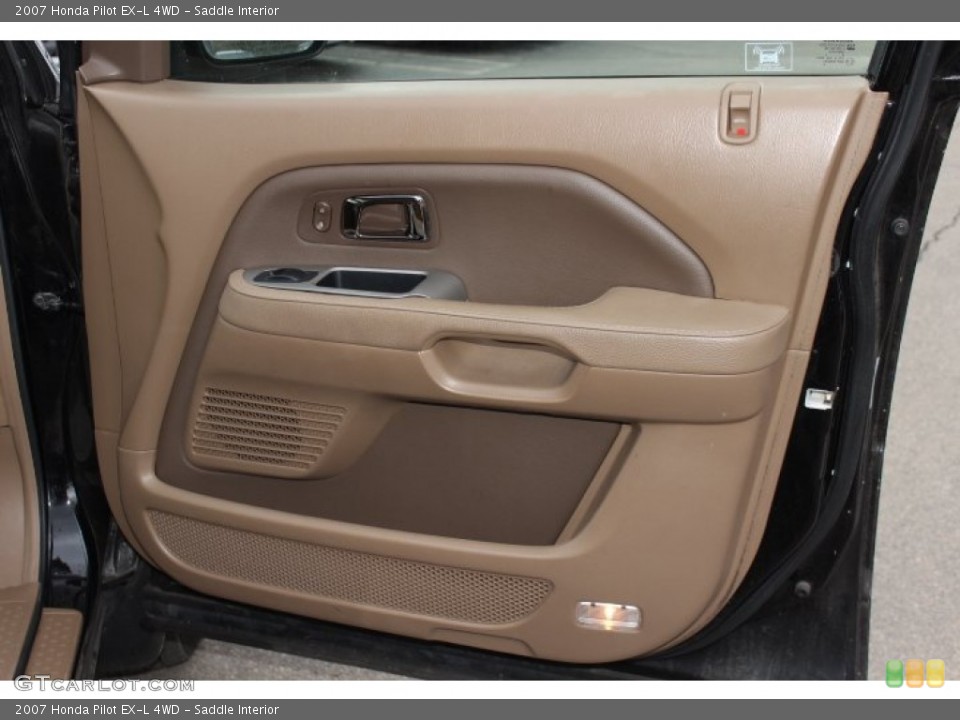 Saddle Interior Door Panel for the 2007 Honda Pilot EX-L 4WD #77780174