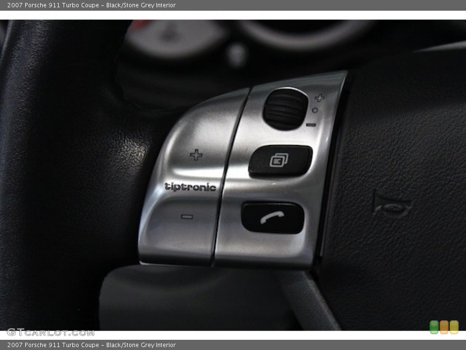 Black/Stone Grey Interior Controls for the 2007 Porsche 911 Turbo Coupe #77780177