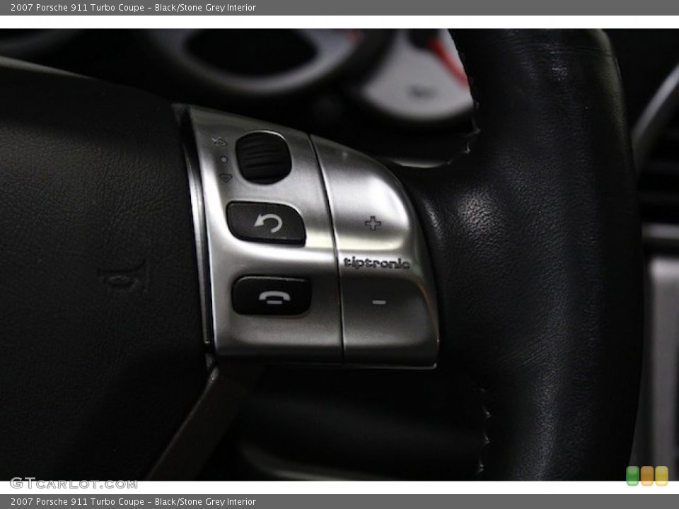 Black/Stone Grey Interior Controls for the 2007 Porsche 911 Turbo Coupe #77780194