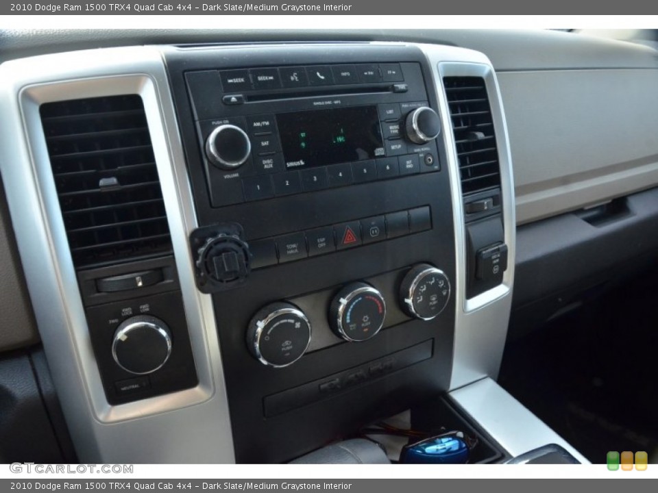 Dark Slate/Medium Graystone Interior Controls for the 2010 Dodge Ram 1500 TRX4 Quad Cab 4x4 #77780842