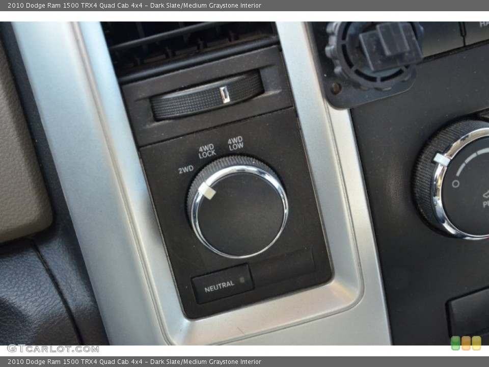 Dark Slate/Medium Graystone Interior Controls for the 2010 Dodge Ram 1500 TRX4 Quad Cab 4x4 #77780866