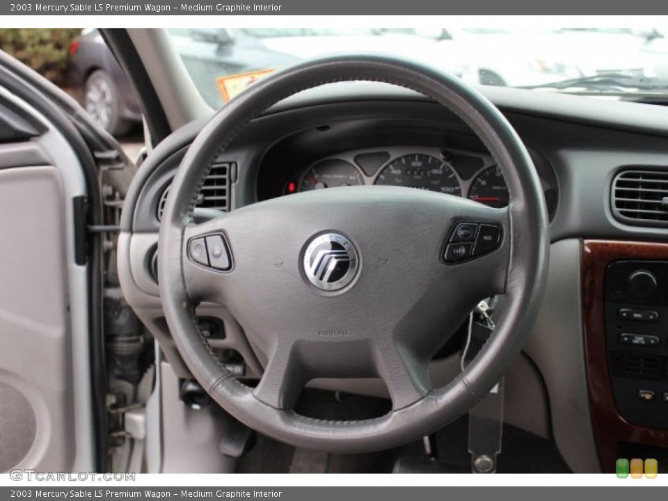 Medium Graphite Interior Steering Wheel for the 2003 Mercury Sable LS Premium Wagon #77781713