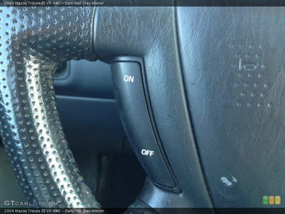 Dark Flint Grey Interior Controls for the 2004 Mazda Tribute ES V6 4WD #77782540
