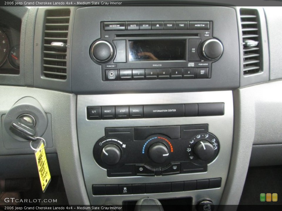Medium Slate Gray Interior Controls for the 2006 Jeep Grand Cherokee Laredo 4x4 #77783271